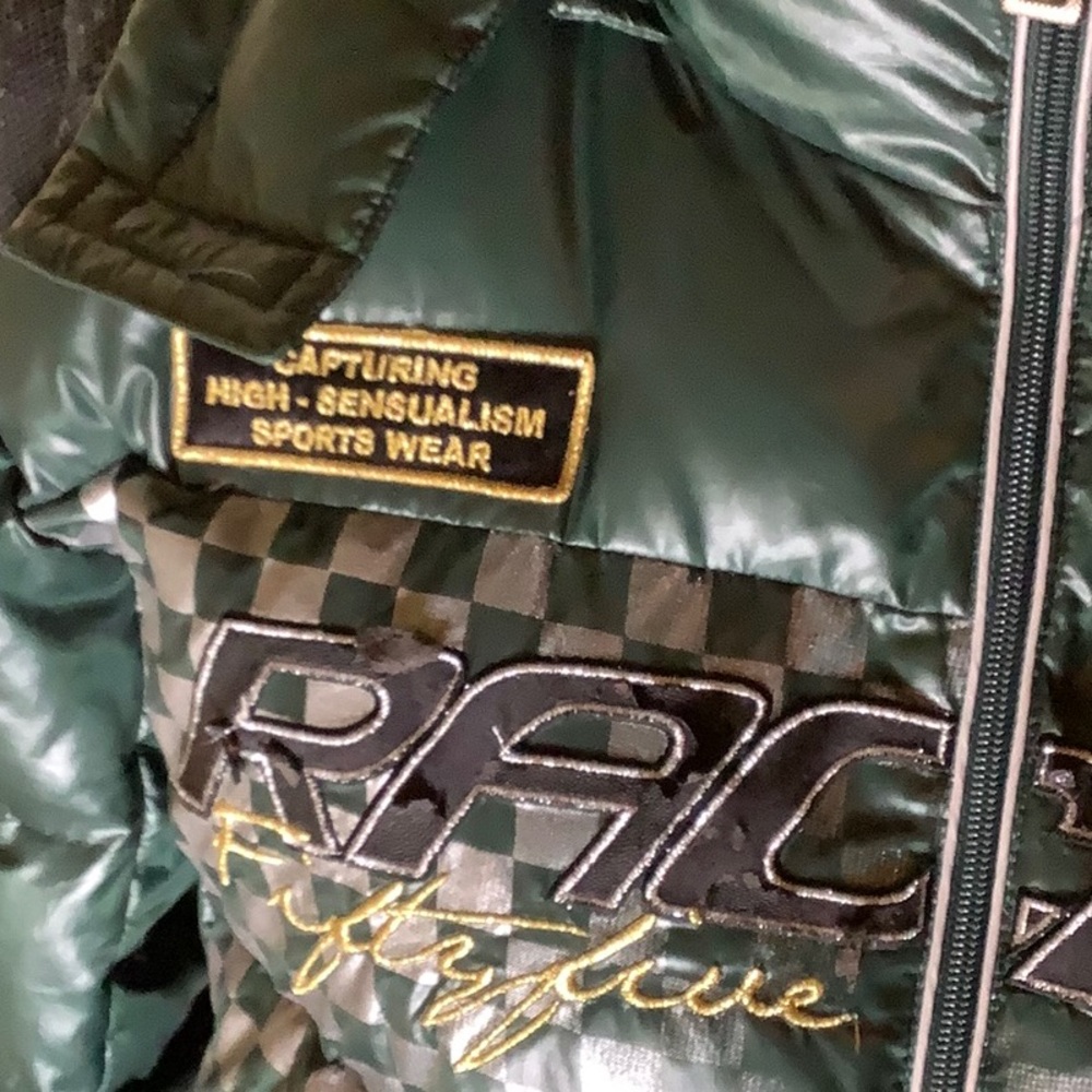 EXA Racing Green Puffer Jacket - Picture 2 of 11